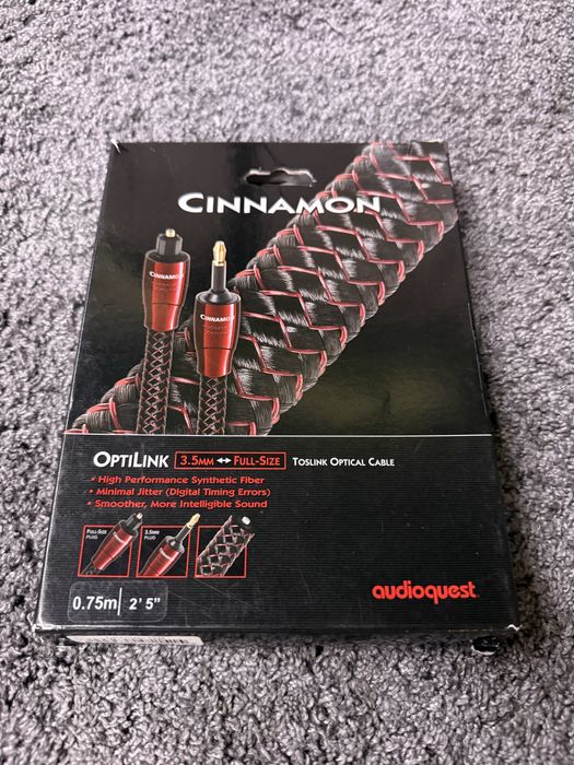 Кабель AudioQuest Optical Cinnamon Toslink-Toslink 0.75 m
