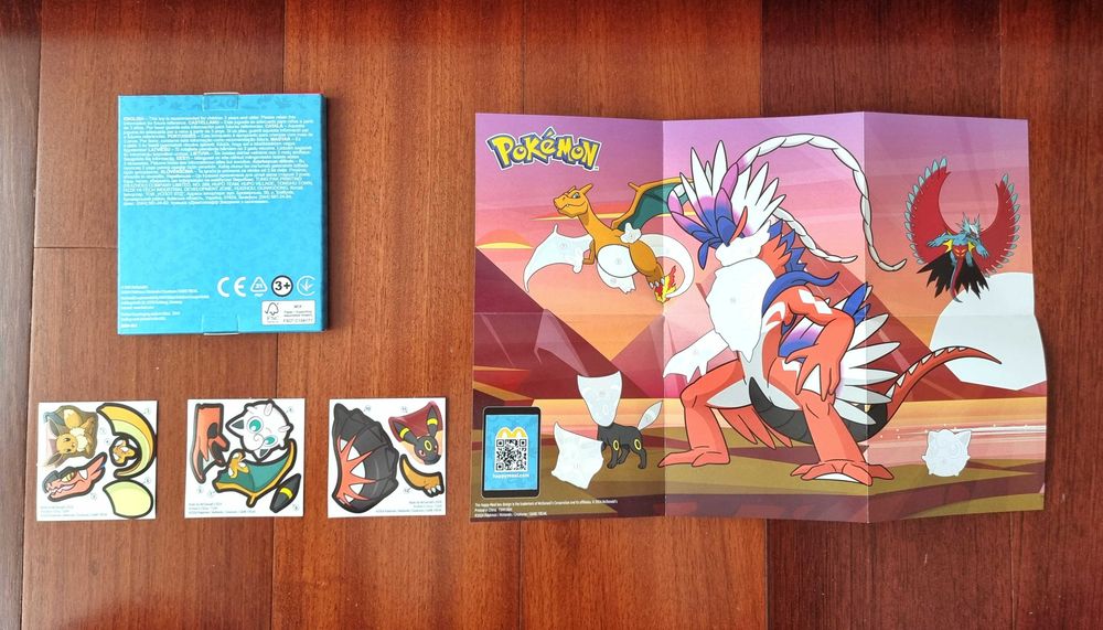 2 Caixas Pokémon, poster e stickers - Jigglypuff e Quagsire