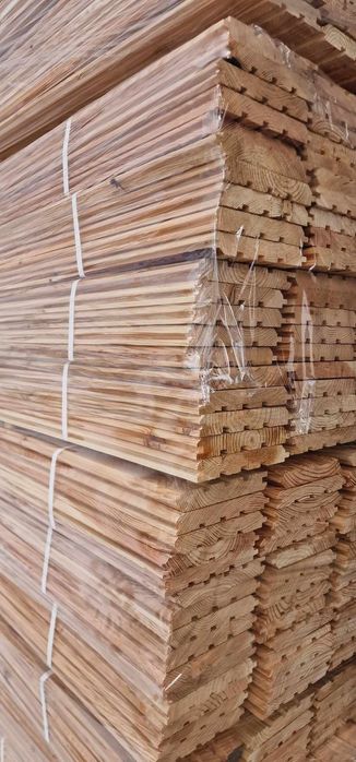 Deska elewacyjna płaska MODRZEW pióro-wpust