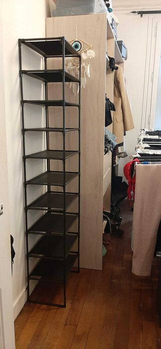 Przechowywanie dom 10 poziomów na pudełka wysokie szary