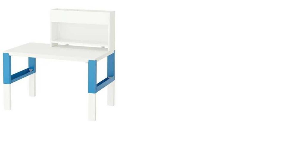 Biurko Ikea Pahl + krzesło biurowe dla dziecka IKEA Vimund (komplet w kolorze)