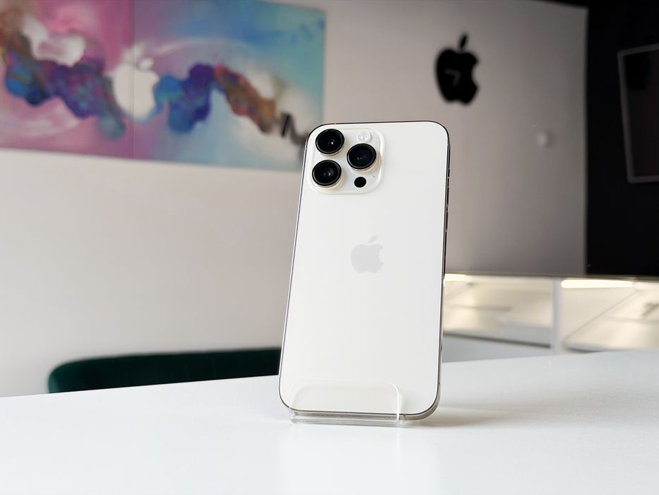 iPhone 14 Pro Max 256 GB Złota Perelka Jak Nowy 100% bateria Sklep Gwarancja