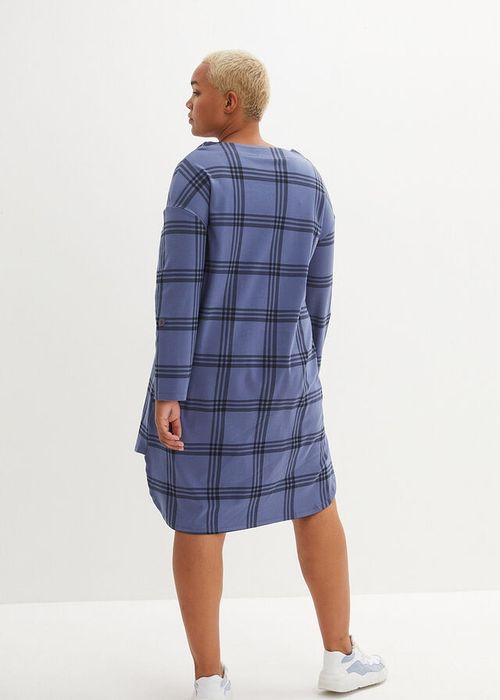 B.P.C sukienka dresowa asymetryczna w kratę 44/46.