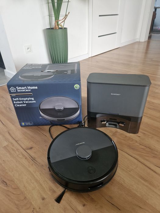 Robot sprzątający SilverCrest stacja opróżniająca gwarancja