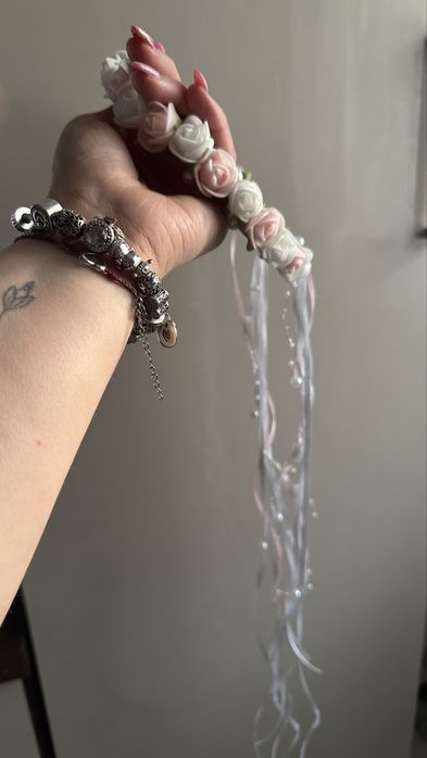 Wianek opaska kwiaty komunia impreza