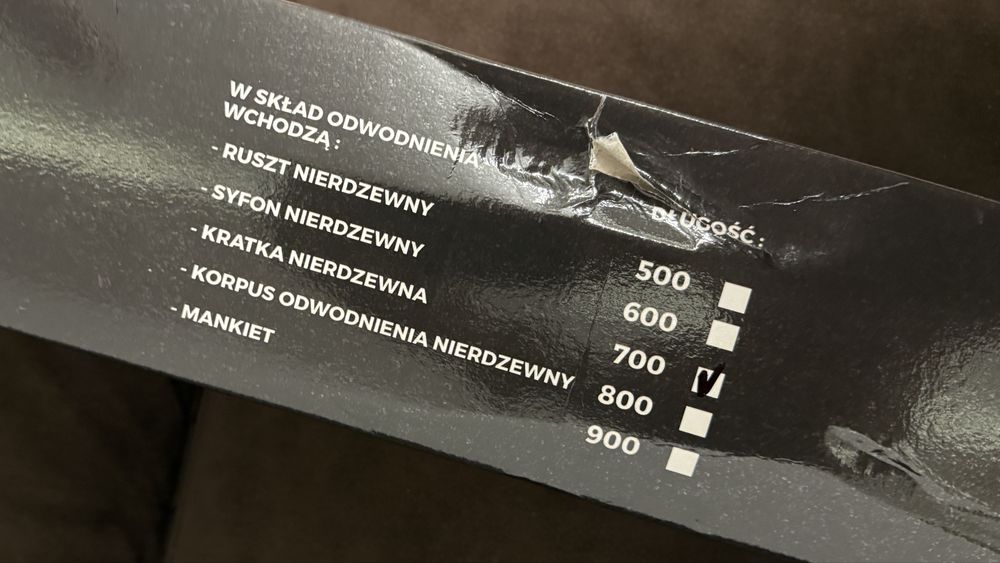 Aqua steel odplyw liniowh nowy 2 szt