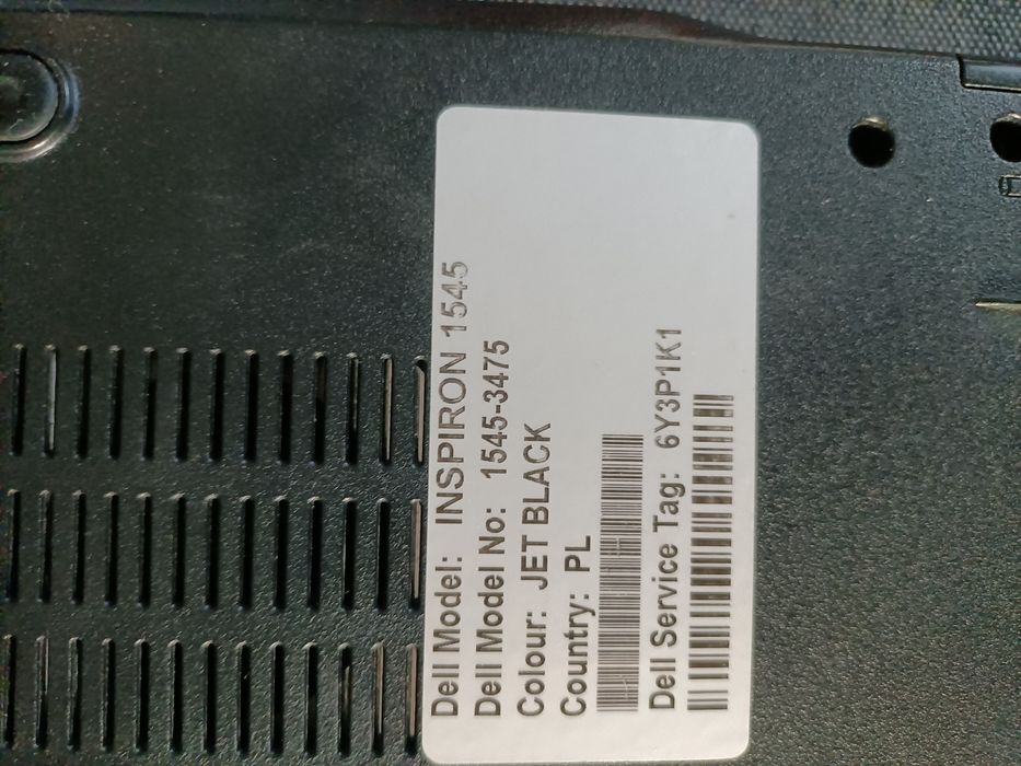 Laptop Dell Inspiron 1545 dysk500gb i3