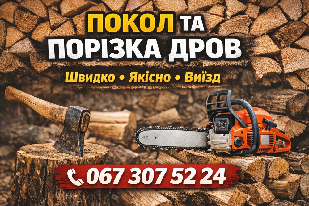 Покол та порізка дров | Швидко | Виїзд