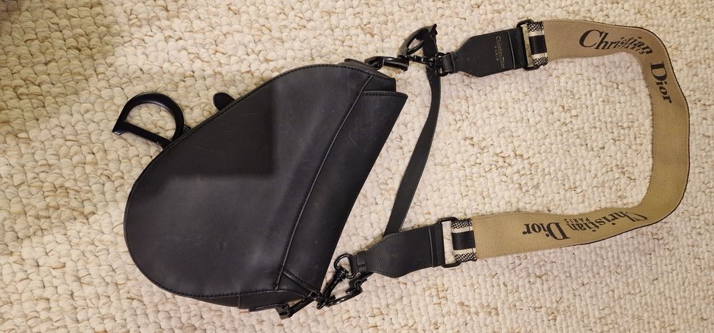 Dior Saddle Bag czarna matowa