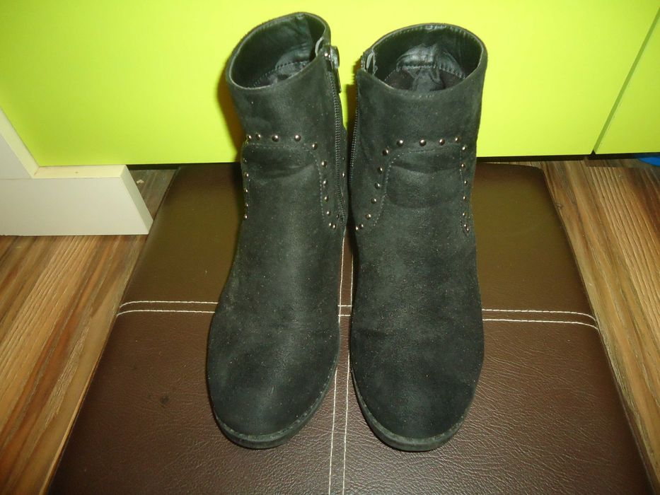 Jenny Fairy Czarne Buty Botki Damskie Rozmiar 36