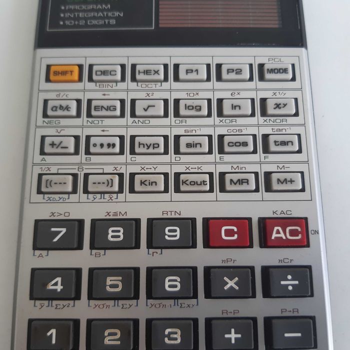 Retro Antiga Calculadora Científica Casio fx-3600Pv Solar Funcional