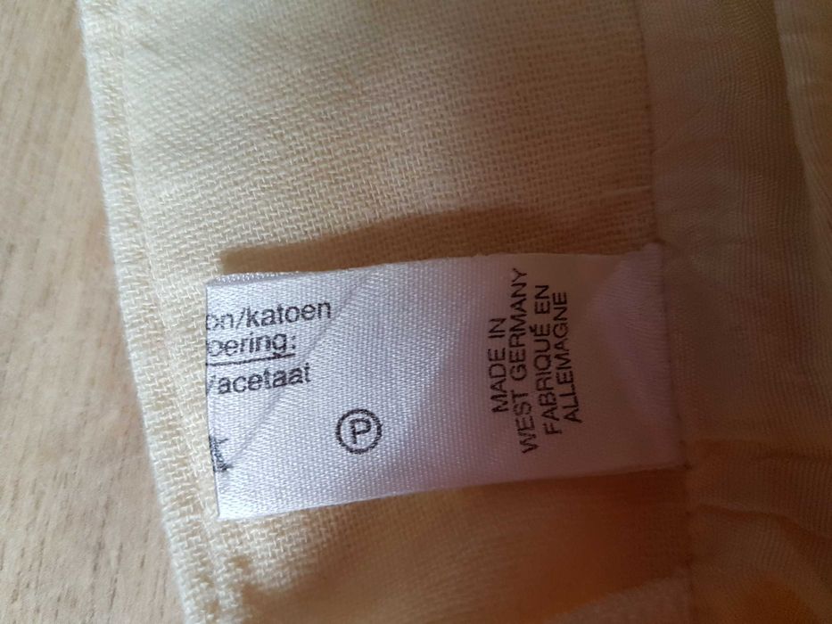 Vintage żółta bawełniana spódnica z kieszeniami West Germany roz. 36