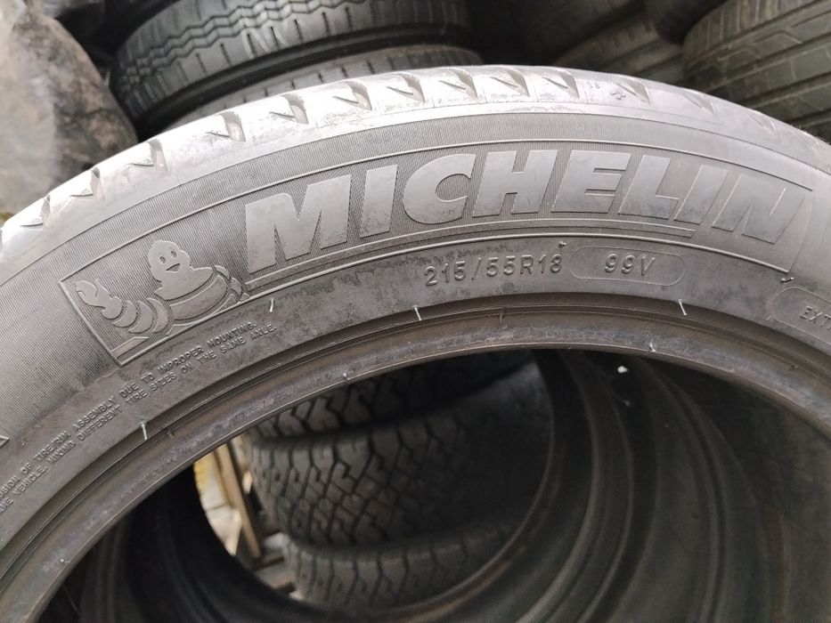 Michelin 215 55 r18 4шт шини літні kia б'у резина nissan з Європи