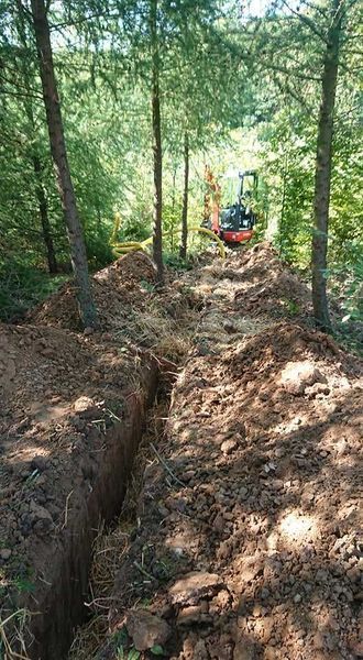 Usługi Koparka Minikoparka- wykopy, przyłącza, światłowody, wiertnica