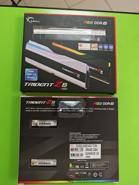 DDR5 48GB 2x 24Гб DIMM 8000MHz G.SKILL Trident Z5 RGB оперативна пам'ять для ПК KIT