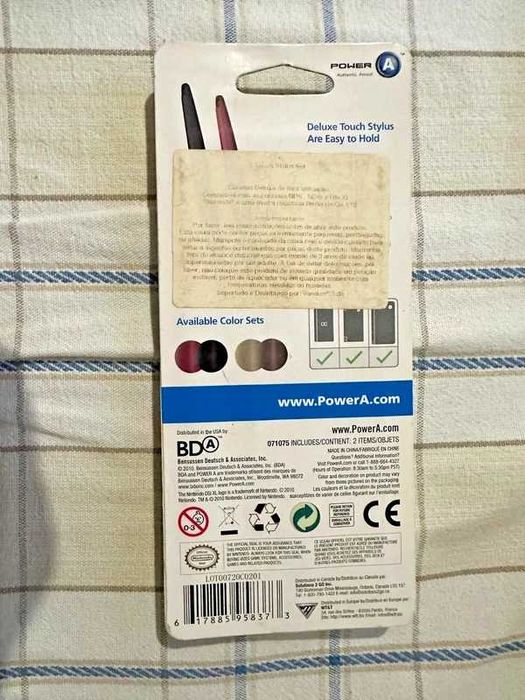 Power A Touch Stylus Set Nintendo DS DSi DSi XL Novo selado