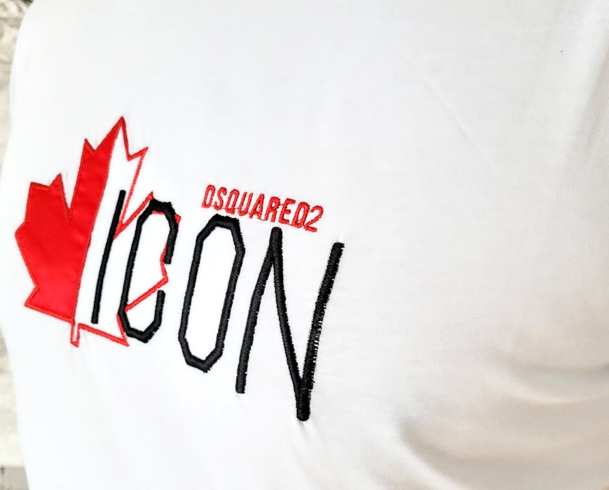 Koszulka T-Shirt męski ICON Dsquared2  biała