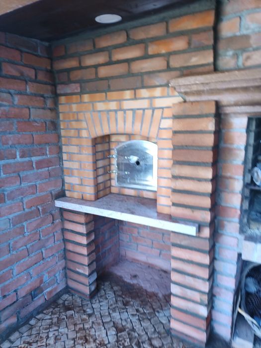 Forno canto com churrasqueira