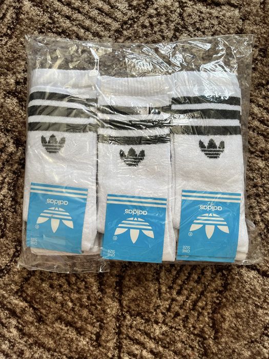 Skarpetki adidas 12 par białe długie skarpetki adidas nowe