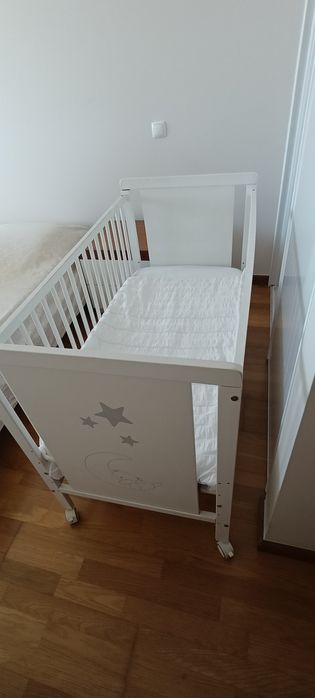 Berço Micuna Sweet Bear (60x120 cm) em Excelente Estado — Branco