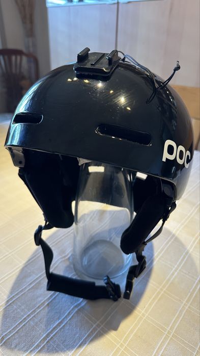 Capacete Neve POC XL XXL com suporte GoPro