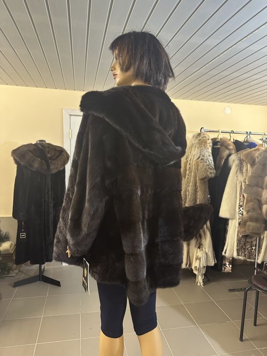Рр 52-54.  Норковая шуба автоледи.  Плюшечка   Италия