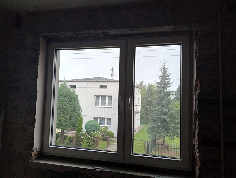 Okna białe, plastikowe z demontaż