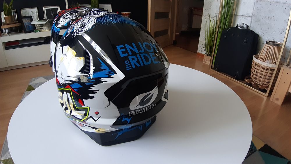 Kask O'NEAL BACKFLIP Villain white junior MTB