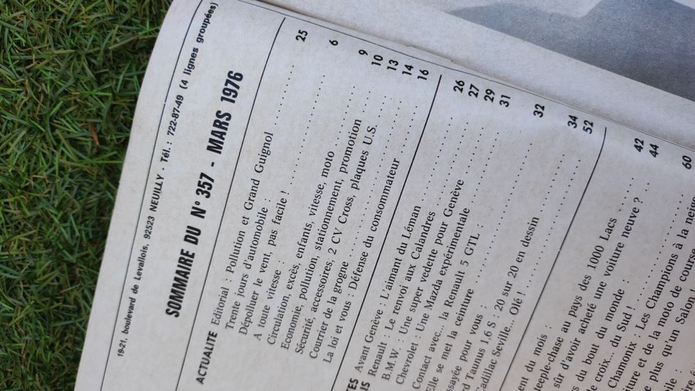 Revistas ACP Automóveis Rally Antigas