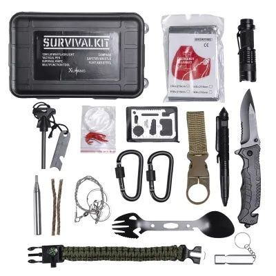 Туристичний набір для виживання 16 в 1 у пластиковому кейсі