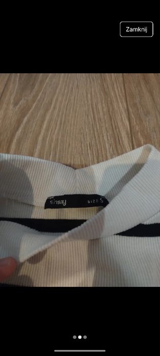 Sweter koszulka z długim rękawem Sinsay w paski