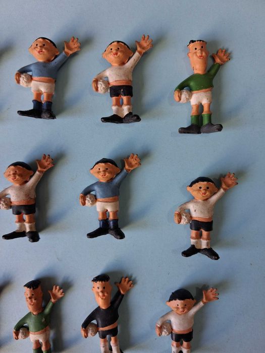 23 Bonecos PVC Jogadores de Futebol Anos 70 Muito RAROS