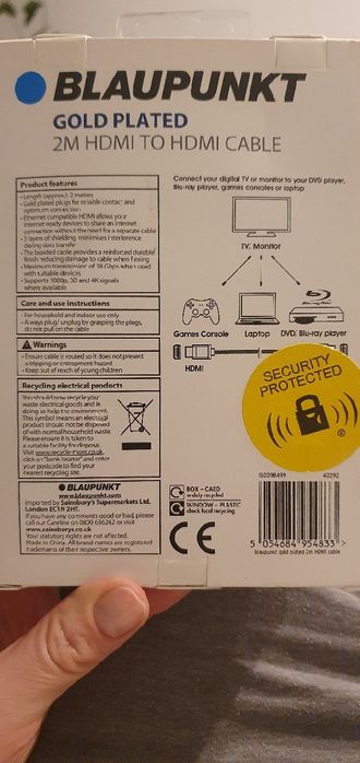 Blaupunkt Kabel HDMI- HDMI 2m