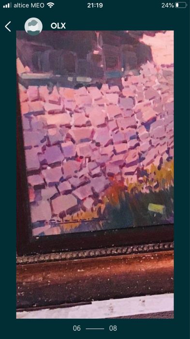 Quadros antigos óleo acrílico anos 70 e 80 (tela arte quadro Francisco
