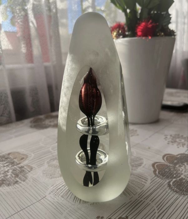 Szklana łza wysokosc 17.5 cm