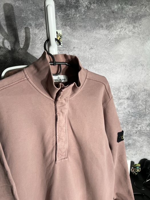 Кофта зіп 1/3 Stone Island Pink Quarter Zip Cotton Jumper XXL