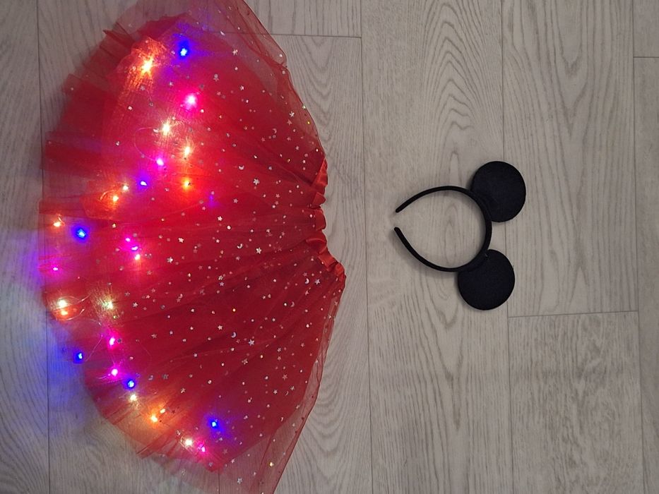 Myszka minnie świecący strój rozmiar uniwersalny nowy