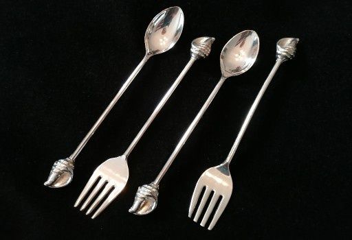 Srebrny Zestaw sztućców