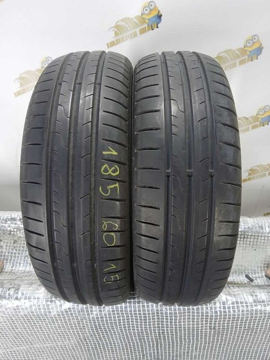 Шини Dunlop 185/60R15. 2шт. Літо 2024р (0196)