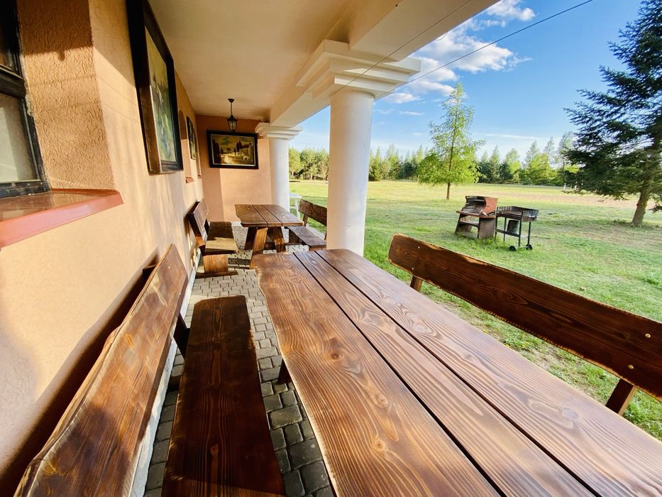 16 osobowy dom z kortem tenisowym, balią i sauną na Mazurach