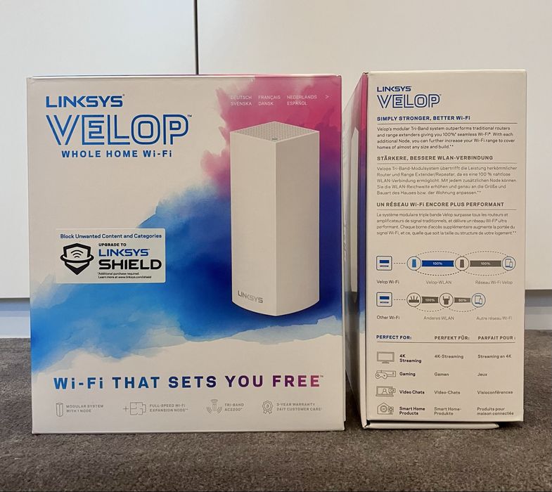 Mesh Wi-Fi роутер Linksys Velop WHW03 AC2200, комплект 2 шт