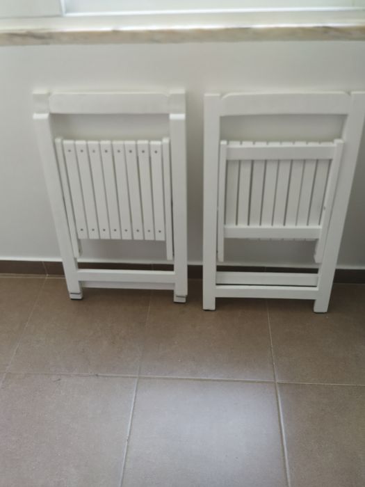 Cadeira articulada madeira ripada maciça