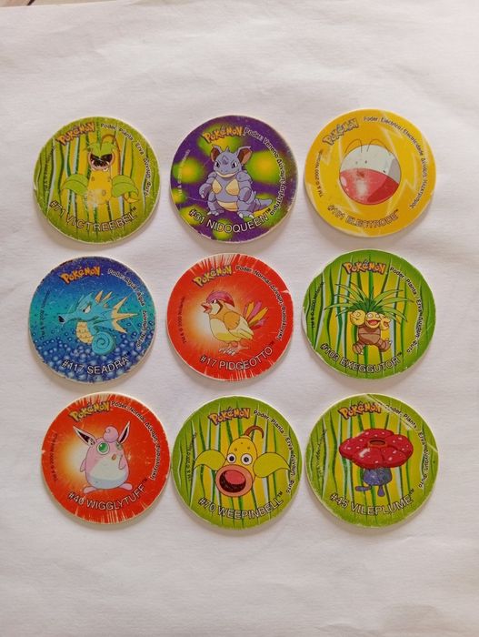 Tazos Pokémon originais Matutano