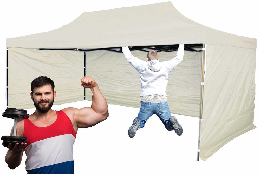 MOCNY 38kg 3x4,5 Namiot Handlowy Ogrodowy imprezowy bazarowy wystawowy