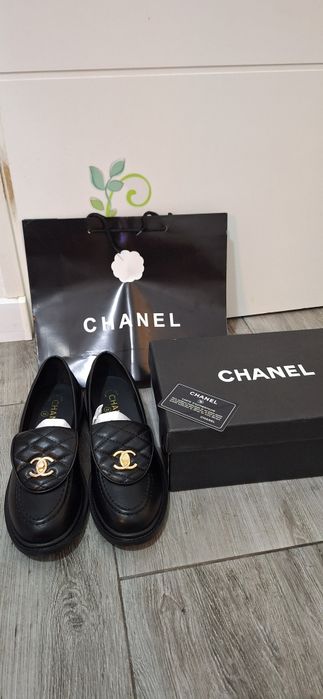 Chanel 39.5  mokasyny