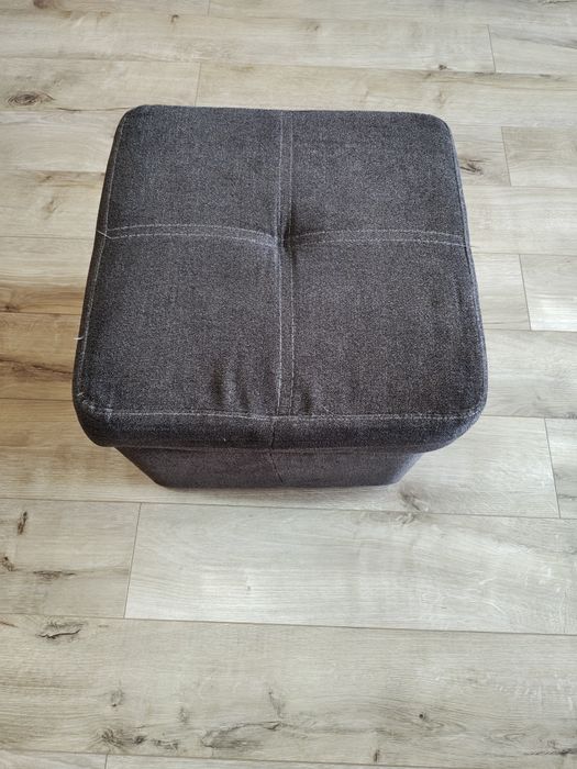 Pufa X2 sztuki szary kolor