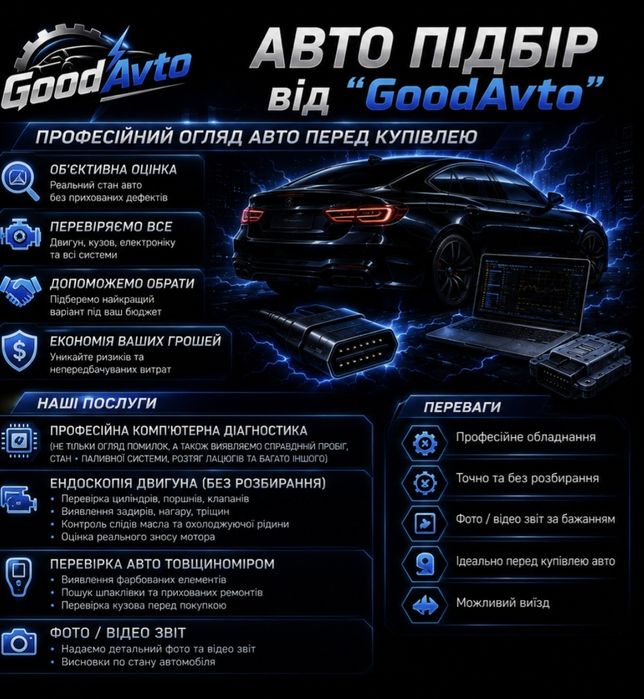 Автопідбір / Автоподбор / Допомога при купівлі авто