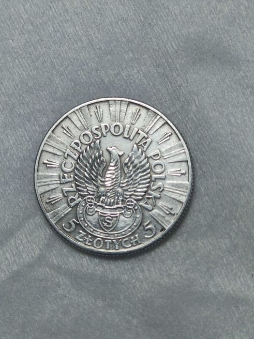5 zł 1934 Piłsudski orzeł Strzelecki