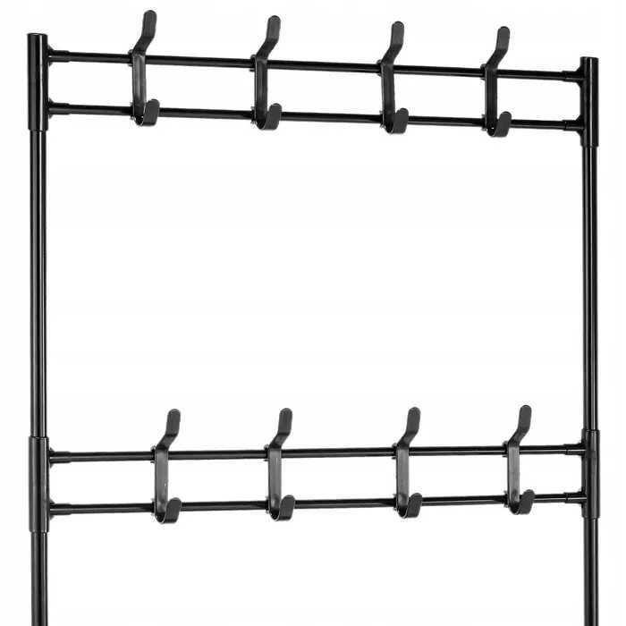 Wieszak Na Ubrania Szafka Na Buty Stojak Czarny Haczyki Loft Garderoba