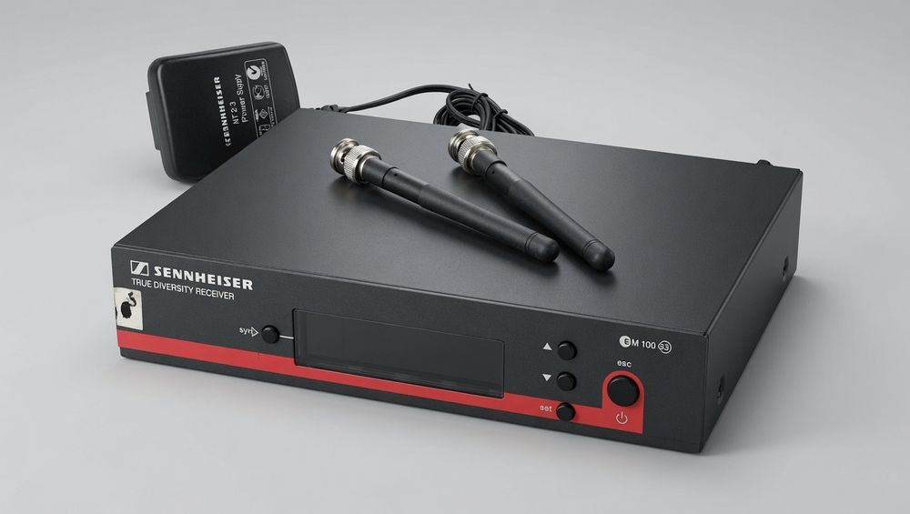 Receptor Sennheiser EW 100 G3 True Diversity Wireless - Profissional - Usado_Bom estado